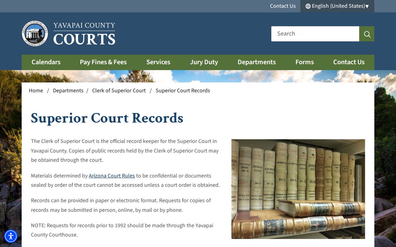 Prescott Valley residents directory Superior Court records access