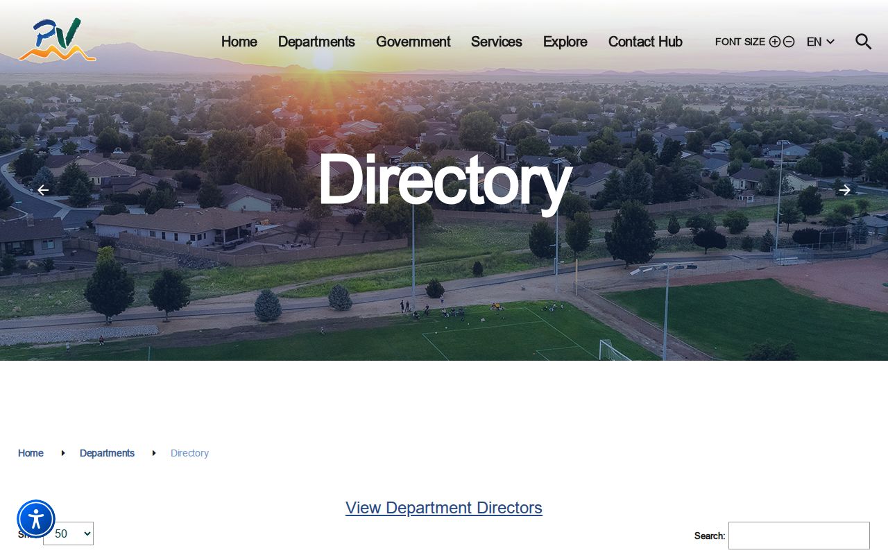 Prescott Valley residents directory department contacts
