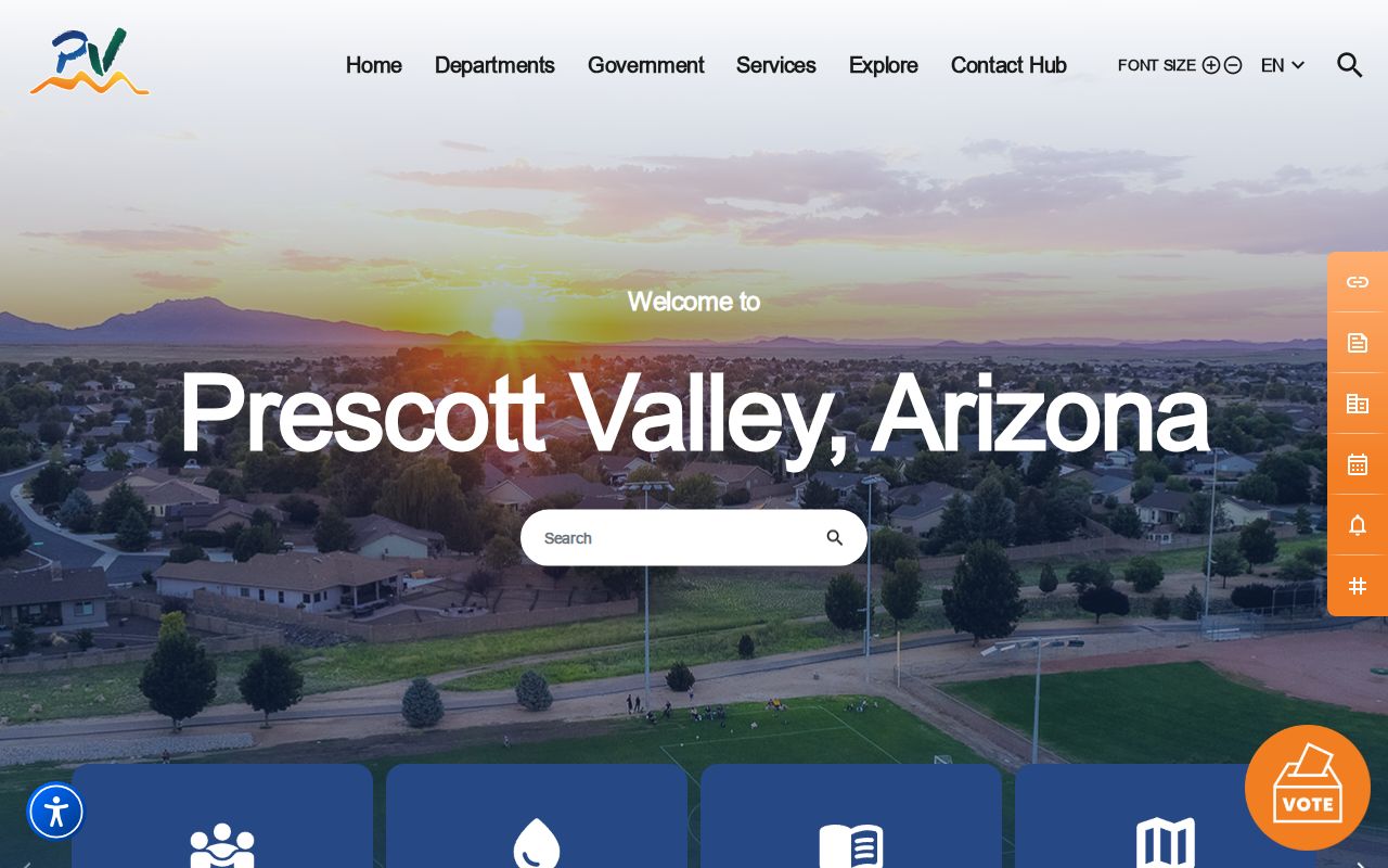 Prescott Valley residents directory town government gateway