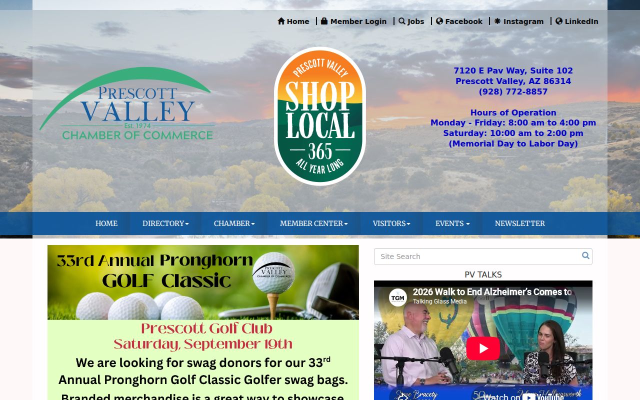Prescott Valley neighbors community layer and Chamber directory