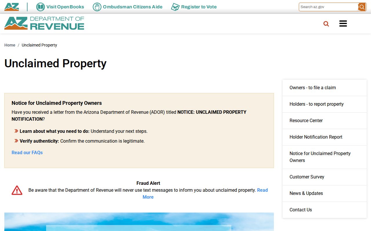 Prescott Valley resident lookup using Arizona unclaimed property search