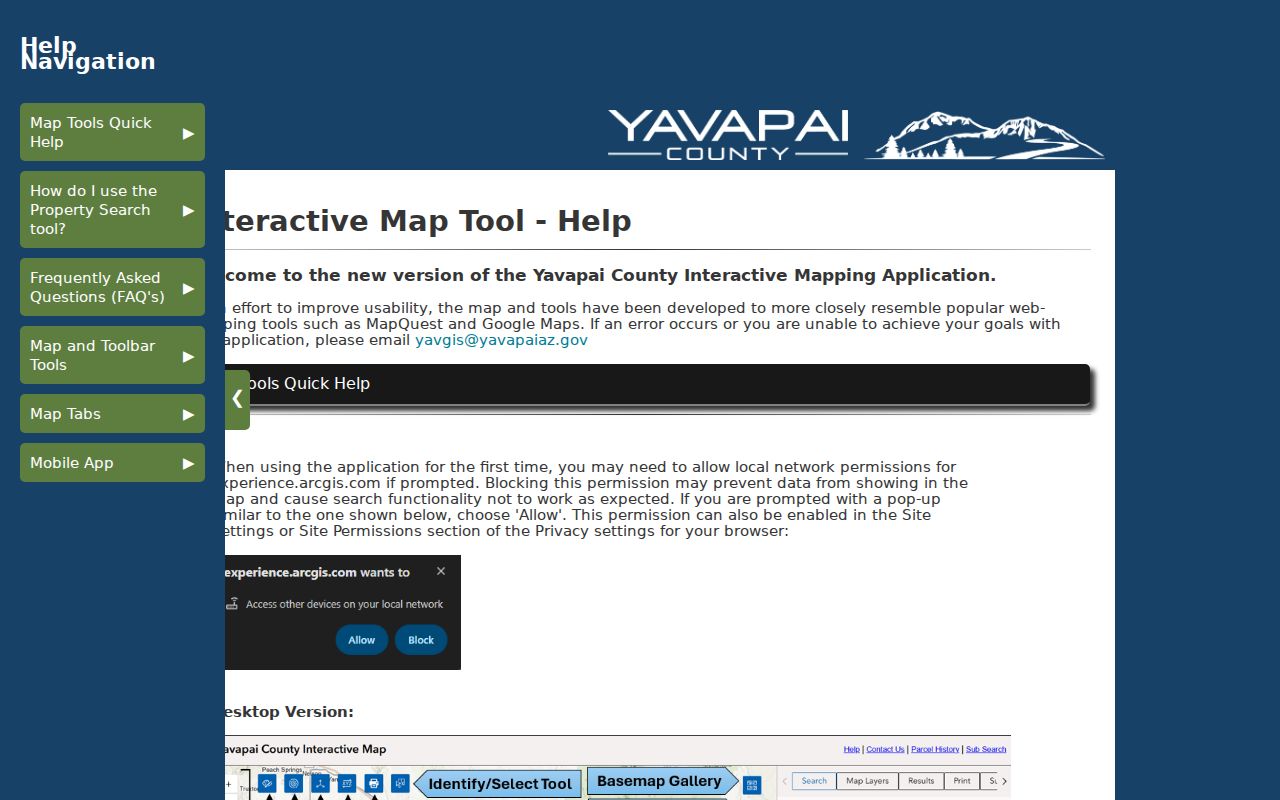 Prescott Valley street directory assessor parcel search help